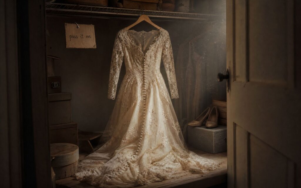She gave away her wedding dress to a stranger