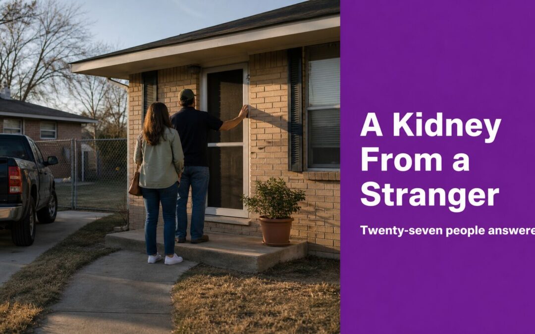 A stranger saw a Facebook post and gave him a kidney